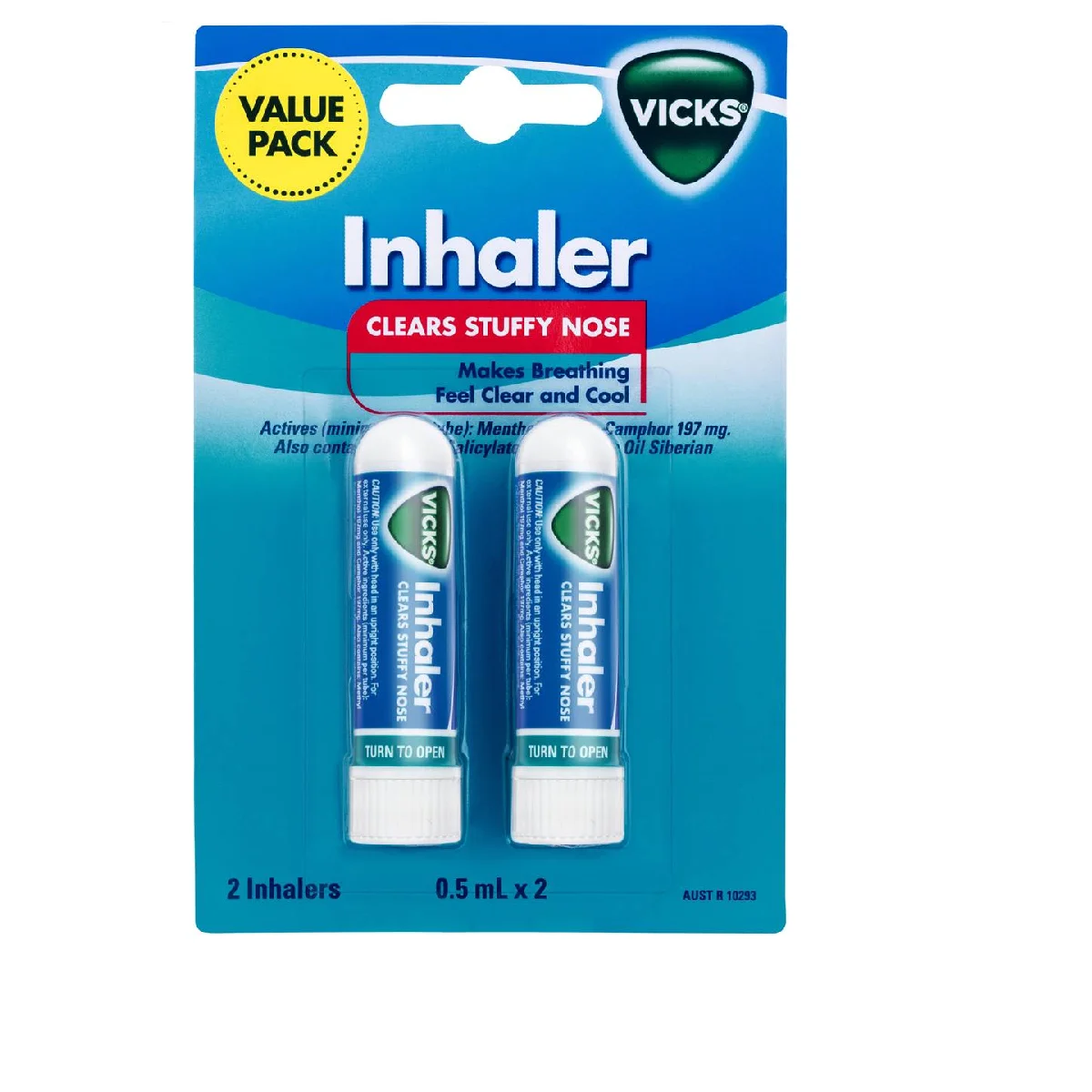 Vicks 便携式鼻通膏 两支装  0.5mlx2